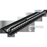 Патч-панель в шкаф 19" 1U, порты: 24,...