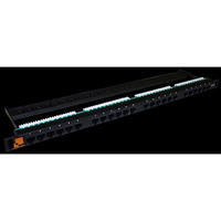 Патч-панель в шкаф 19" 0.5U, порты: 2...