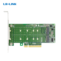 Адаптер LR-LINK, 2x NVMe M.2 SSD, PCI...