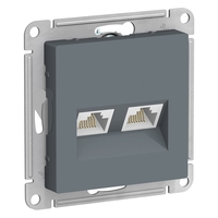 Розетка RJ-45+RJ-45 скрытый монтаж ка...