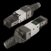 Коннектор RJ-45 8P8C категория 6a, эк...