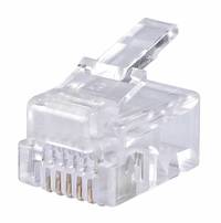 Коннектор RJ-12 6P6C, 100шт., Buro TL...