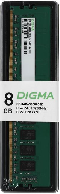 Память DDR4 DIMM 8Gb, 3200MHz, CL22, ...