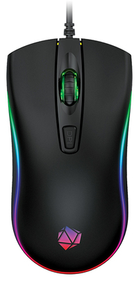 Мышь проводная Qumo RGB M73, 2400dpi,...