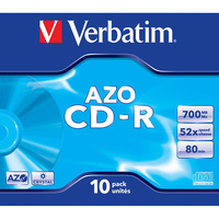 Диск Verbatim CD-R, 700Mb, 52x, короб...