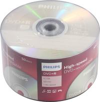 Диск Philips DVD+R, 4.7Gb, 16x, Bulk,...