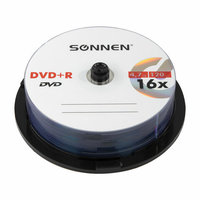 Диск SONNEN DVD+R, 4.7Gb, 16x, Cake B...