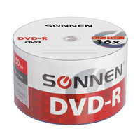 Диск SONNEN DVD-R, 4.7Gb, 16x, Bulk, ...