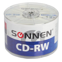 Диск SONNEN CD-RW, 700Mb, 12x, Bulk, ...