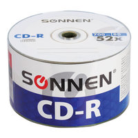 Диск SONNEN CD-R, 700Mb, 52x, Bulk, 5...