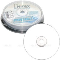 Диск DVD+R 4,7Gb 16x Mirex, Printable...
