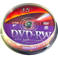 Диск VS DVD-RW, 4.7Gb, 4x, Cake Box, ...