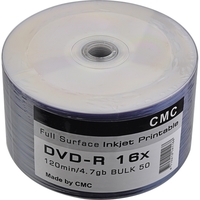 Диск CMC DVD-R, 4.7Gb, 16x, Bulk, 50 ...