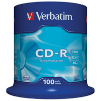 Диск Verbatim CD-R, 700Mb, 52x, Extra...