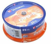 Диск Verbatim DVD-R, 4.7Gb, 16x, Cake...