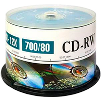 Диск CD-RW 700Mb 12x Mirex, Cake Box ...