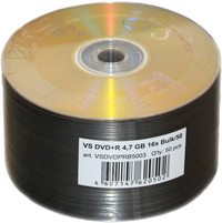 Диск VS DVD+R, 4.7Gb, 16x, Bulk, 50 ш...