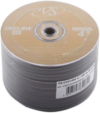 Диск VS DVD+RW, 4.7Gb, 4x, Bulk, 50 ш...