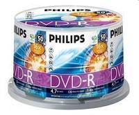 Диск DVD+R 4.7Gb 16x Philips, Cake Bo...