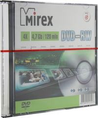Диск Mirex DVD-RW, 4.7Gb, 4x, Slim Ca...