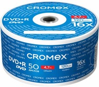 Диск CROMEX DVD+R, 4.7Gb, 16x, Bulk, ...