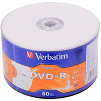 Диск Verbatim DVD-R, 4.7Gb, 16x, терм...