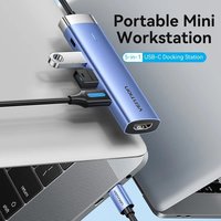 Концентратор Vention TGESB, 3xUSB 3.0...