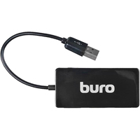 Концентратор BURO BU-HUB4-U2.0-Slim, ...