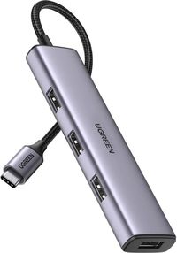 Концентратор UGREEN CM473, 4xUSB 3.0,...