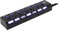 Концентратор 5bites HB37-303PBK, 7xUS...