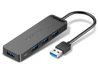 Концентратор Vention, 4xUSB 3.0, черн...