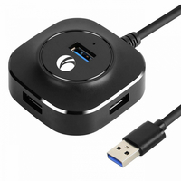 Концентратор VCOM DH307-1M, 4xUSB 3.0...