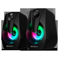 Акустика 2.0 SVEN 370, 2 Вт, подсветк...
