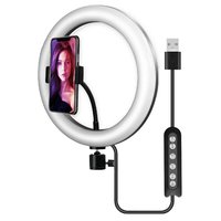 Кольцевая лампа MJ33 RGB для смартфон...
