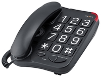 Проводной телефон teXet TX-201, черный