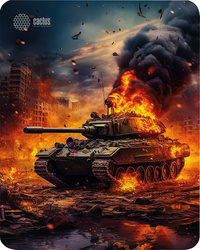 Коврик для мыши Cactus Burning tank, ...