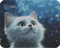 Коврик для мыши Cactus White Cat, игр...