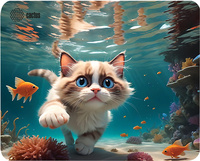 Коврик для мыши Cactus Fish Cat, игро...