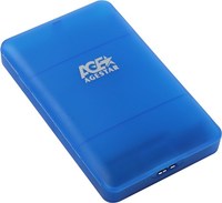 Внешний бокс AgeStar 1x USB 3.0, сини...