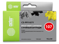 Картридж струйный Cactus CS-PFI107Y (...