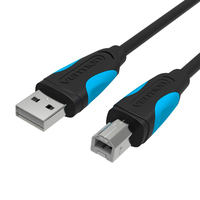 Кабель USB(Am)-USB(Bm), 1.5 м, черный...