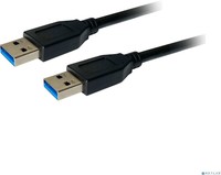 Кабель USB(Am)-USB(Am), 1.8 м, черный...