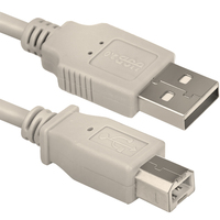 Кабель USB(Am)-USB(Bm), 1.8 м, белый ...