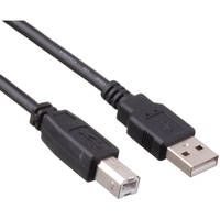 Кабель USB(Am)-USB(Bm), 1.8 м, черный...
