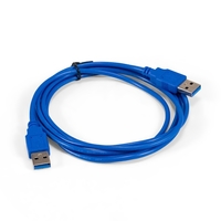 Кабель USB(Am)-USB(Am), 1.8 м, синий,...