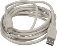 Кабель USB(Am)-USB(Bm), 5 м, белый, B...