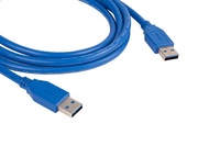 Кабель USB(Am)-USB(Am), 1.8 м, синий,...