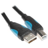 Кабель USB(Am)-USB(Bm), 5 м, черный, ...