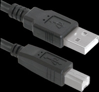 Кабель USB(Am)-USB(Bm), 5 м, черный, ...