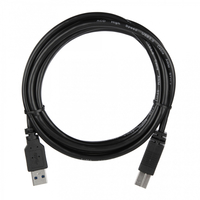 Кабель USB(Am)-USB(Bm), 2 м, черный, ...